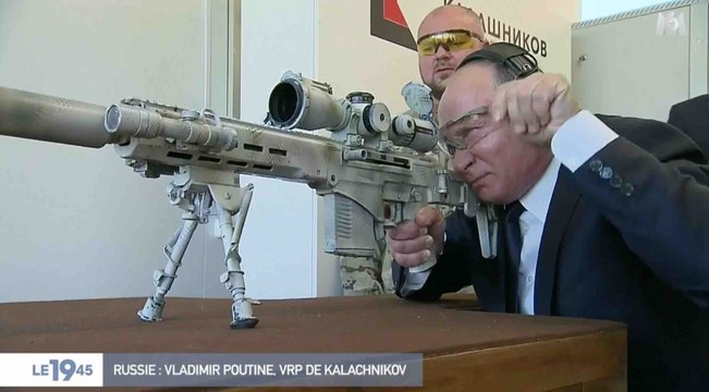 Vladimir Poutine fait de la pub pour Kalachnikov - ZAPPING ACTU DU 21/09/2018