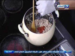 لقمة هنية  | طريقة عمل ارز معمر بالحمام وورقة لحمة بالريش البتلو