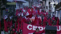 Trabajadores de Ecuador protestan contra alzas de combustibles