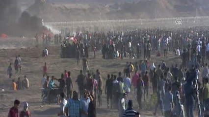 İsrail Askerleri Gazze'de Bir Filistinliyi Şehit Etti, 21'ini Yaraladı (2)