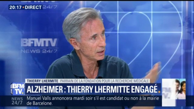 Alzheimer: Le don privé c'est un tiers du budget des chercheurs explique Thierry Lhermitte