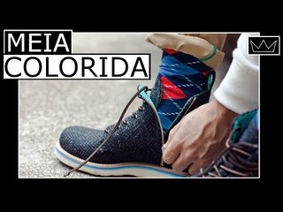 MEIA COLORIDA: como combinar com o seu look / MODA MASCULINA