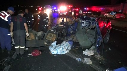 Aksaray-Konya yolunda feci kaza: 2 ölü, 1 bebek kayıp