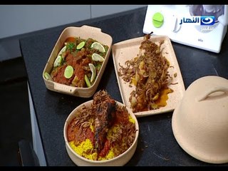 #لقمة_هنية| " فتة موزة ديك رومى، طاجن أرانب بالبامية، سمان محشى بصل وأعشاب"