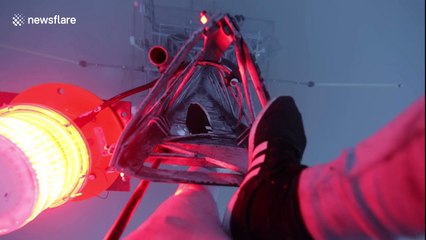 Daredevils scale Aberdeen's Northfield Tower