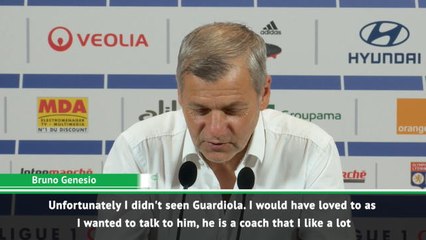 I didn't see Guardiola after our win - Genesio