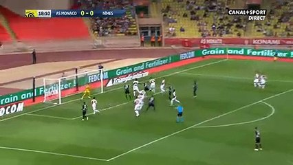 All Goals Monaco 1-1 Nîmes résumé et buts