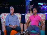 خيمة لقمة هنية : الكابتن كريم والمعلم حسن شحاته مع الشيف علاء الشربيني