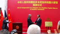 China inaugura embajada en República Dominicana