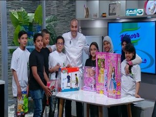 لقمة هنية يحتفل بيوم اليتيم مع الاطفال فى مسابقة تنافسية للطبخ مع الشيف علاء الشربيني