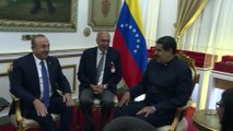 Venezuela Devlet Başkanı Nicolas Maduro, Dışişleri Bakanı Çavuşoğlu'nu kabul etti - VENEZUELA