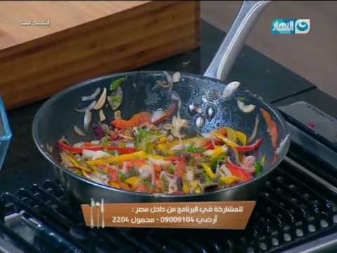 لقمة هنية: طريقة عمل مكرونة نجرسكو بالجبنة- شاورما فراخ بالجبنة- شوربة بطاطس بالجبنة
