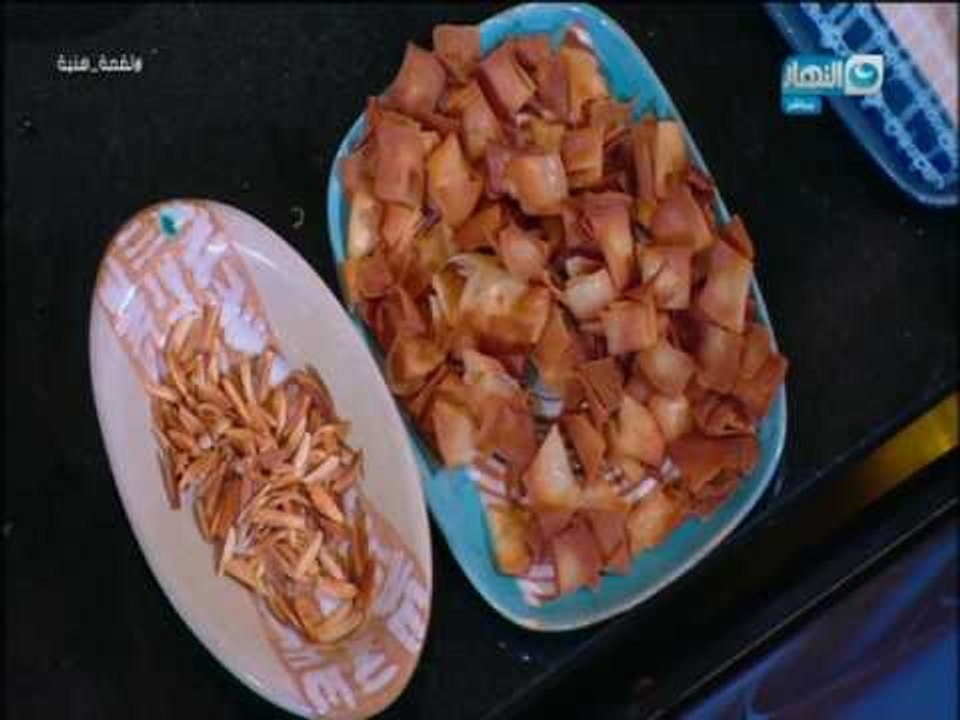 لقمة هنية: طريقة عمل فتة فراخ بصوص الزبادي- بطاطس باللحمة والخضار- سلطة ثومية- سلطة خضراء