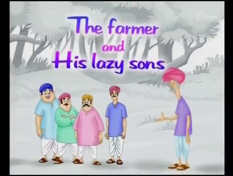 The Farmer and His Lazy Sons Story in Hindi (Cartoons)