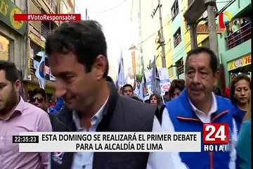 Este domingo será el primer debate entre candidatos a la alcaldía de Lima