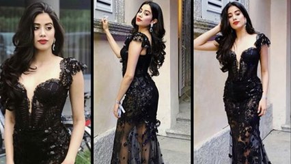 Jhanvi Kapoor looks beautiful at Isha Ambani's Engagement; Check Out | FilmiBeat