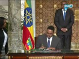 مذكرات تفاهم بين مصر وإثيوبيا بحضور الرئيس عبد الفتاح السيسى و رئيس وزراء جمهورية إثيوبيا
