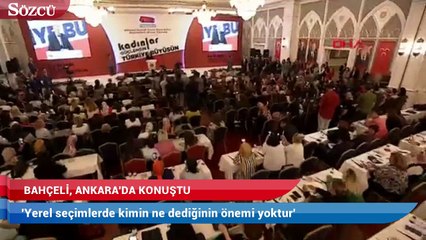 Bahçeli Kadın Kolları toplantısında konuştu
