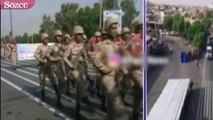 İran'daki saldırı anı kameraya böyle yansıdı