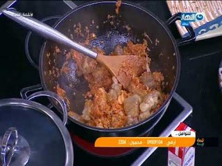 لقمة هنية - طريقة عمل طاجن كوارع بالحمص