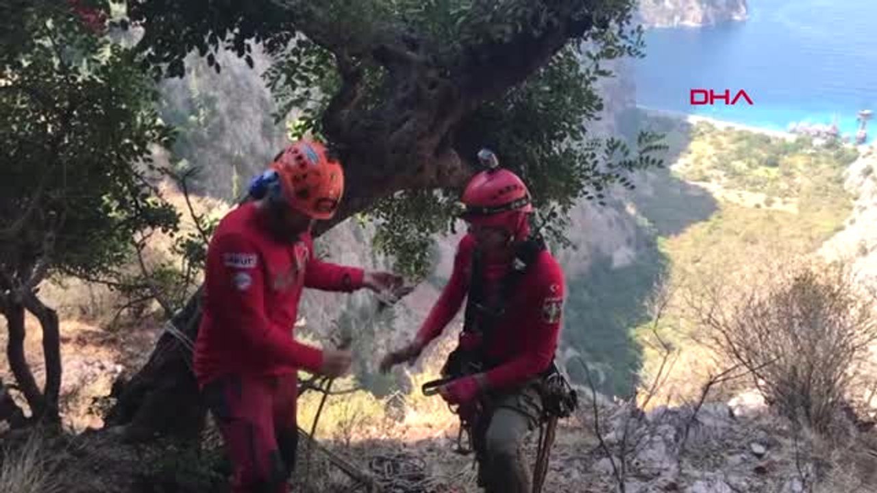 Muğla Kelebekler Vadisi'nde Mahsur Kalan Genci Akut Kurtardı