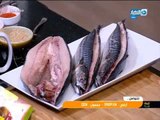 لقمة هنية - سمك بلطى مقلى مع رز صيادية  -  سمك ماكريل سنجارى  -  سلطة رنجة بالطحينة