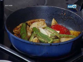 لقمة هنية  - فراخ بالخضار بتتبيلة خاصة -    رز باللحمة المفرومة   - شوربة جزر