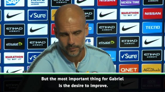 Jesus still has a big gap to improve- Guardiola