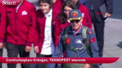 Cumhurbaşkanı Erdoğan, TEKNOFEST alanında