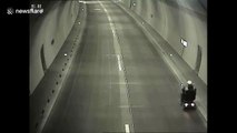 Pensioner arrested after riding mobility scooter through tunnel