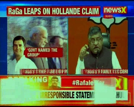 Watch: Ravi Shankar Prasad responds to Rahul's allegation on Rafale deal