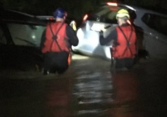Rescue Operation Launched After People Become Stranded in Texas Floodwater