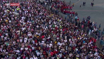 Cumhurbaşkanı Erdoğan İstanbul Yeni Havalimanı'na uçakla geldi
