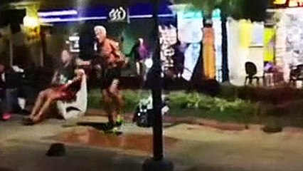 Bulgarian Old Man Cracking Sick Moves