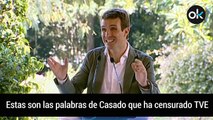 Estas son las palabras de Casado que ha censurado TVE