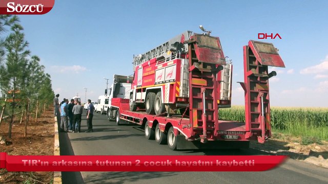 Tırın ezdiği iki çocuk feci şekilde can verdi