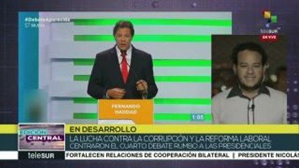 Brasil: Haddad sigue sumando intención de votos para presidenciales