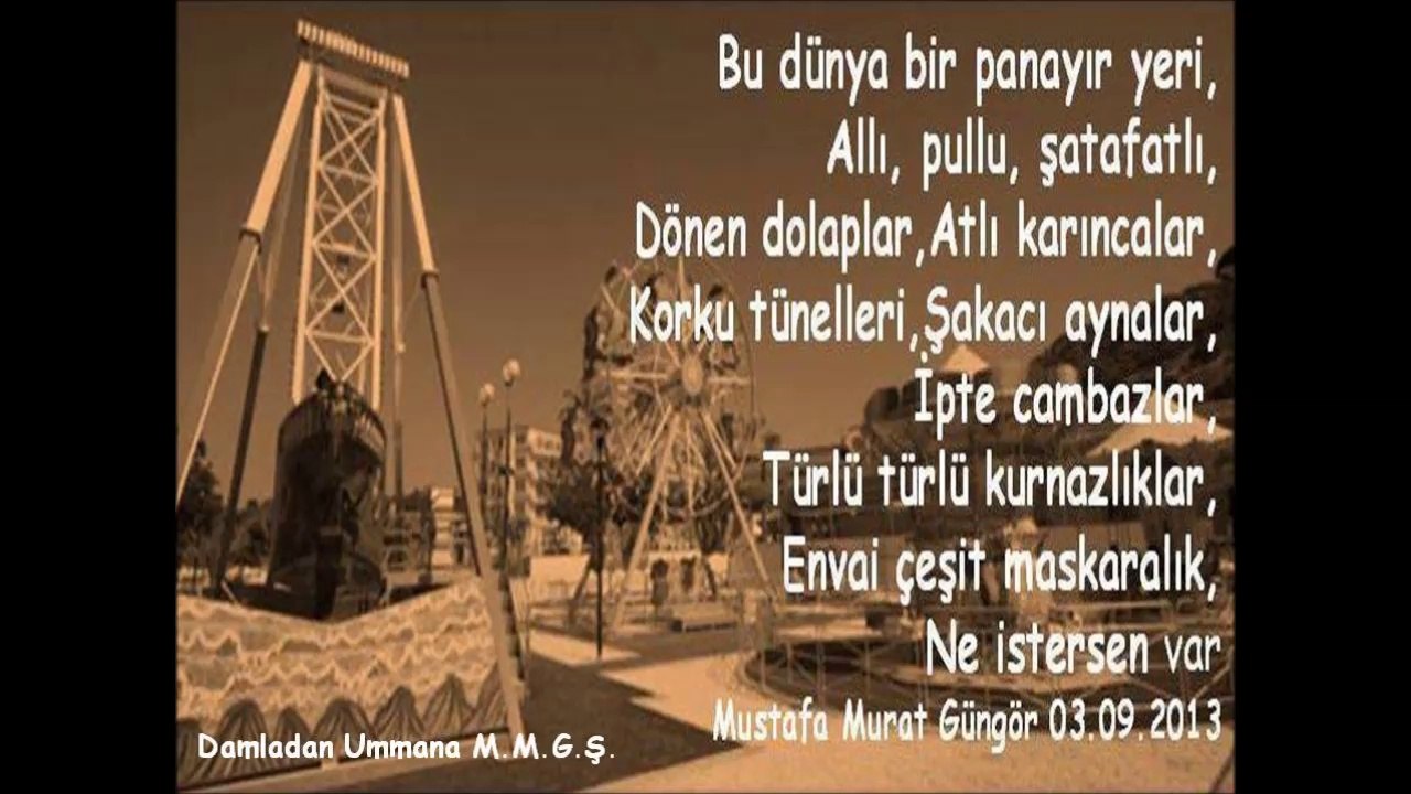 Dünya Panayır Yeri Mustafa Murat Güngör Şiir Dinletisi