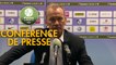 Conférence de presse Grenoble Foot 38 - Stade Brestois 29 (1-2) : Philippe  HINSCHBERGER (GF38) - Jean-Marc FURLAN (BREST) - 2018/2019