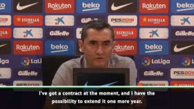 Valverde relaxed over uncertain Barcelona contract situation