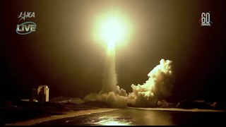 Launch of Japanese HTV-7 on H-IIB Rocket heading to International Space Station