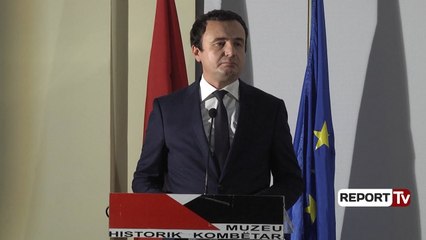 Report TV - Albin Kurti flet për protestën