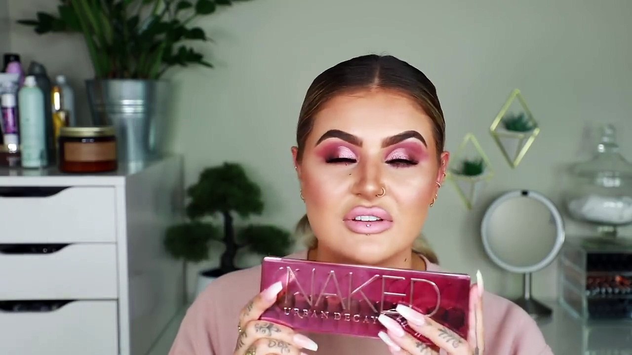 PINK CUT CREASE MAKEUP TUTORIAL - URBAN DECAY NAKED CHERRY | JAMIE GENEVIEVE