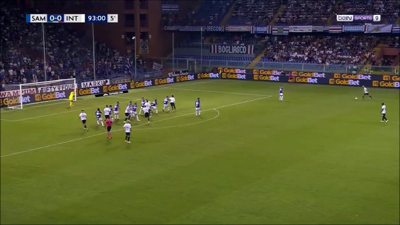 Marcelo Brozovic 95th minute winner - Sampdoria 0-1 Inter