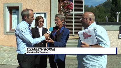 Hautes-Alpes: A 51, train, liaison avec l'Italie: entretien avec la ministre des transports