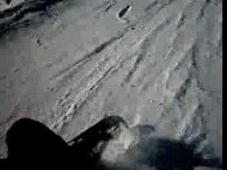 descente et chute en snow