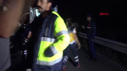 Düzce Kamyonet, Emniyet Şeridinde Duran Hafif Ticari Araca Çarptı: 5 Yaralı