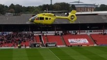 Helicopter Lands in Barnsley Stadium After Medical Emergency Disrupts Game