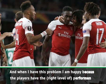 Arsenal's Emery wants to choose from 20 players, not 11