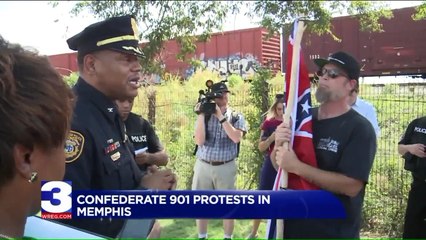 Tải video: Group Protests Sale of Memphis Park Containing Confederate Monuments